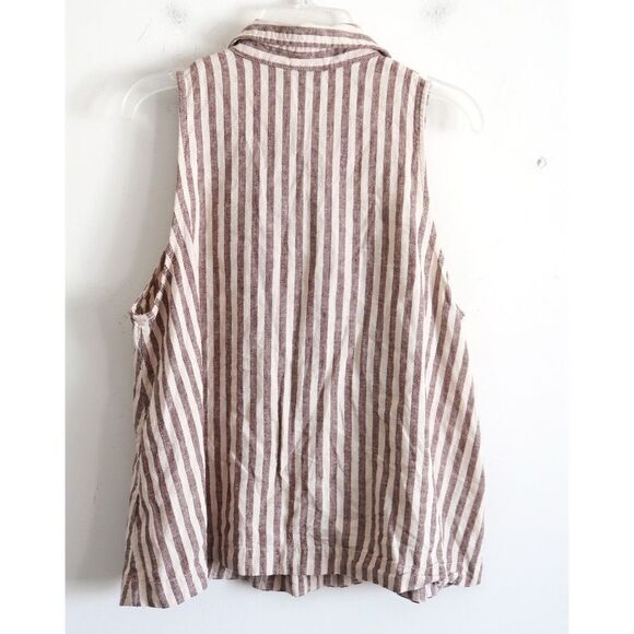 Gap Striped Sleeveless Shirt - Size Small - Picture 5 of 8